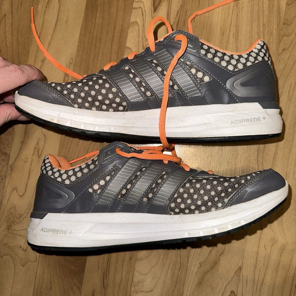 Adidas "Duramo 6" Gray/Orange Running Shoes. Women's 9.5